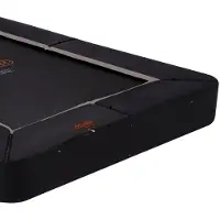 Avyna Trampoline Rand FlatLevel 275x190 cm – Zwart – Rechthoekige Beschermrand – Sterk & Duurzaam – Voor FlatLevel Trampolines