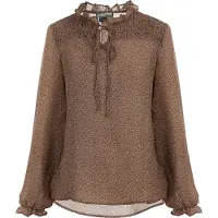 Dreimaster Blouse pueblo / ombergrijs / lichtbruin