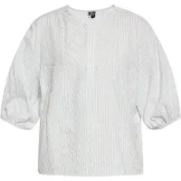 Dreimaster Maritim Blouse lichtblauw / wolwit