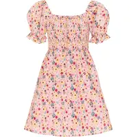 Mymo Zomerjurk blauw / gemengde kleuren / oudroze