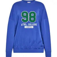 Mymo Sweatshirt blauw / groen / wit