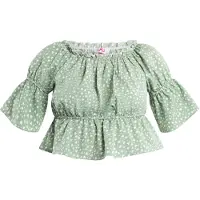 MO Blouse groen / wit