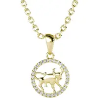 MYC Paris Stier Zodiac hangers - Goud en kristal