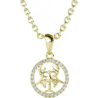MYC Paris Kreeft Zodiac Hangers - Goud en Kristal