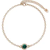 MYC Paris Geboortesteen armbanden - Roségoud en donkergroen