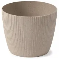 Lamela Bloempot MAGNOLIA JUMPER Coffee Latte Ø19cm H15cm Kunststof