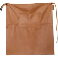 Dutchdeluxes Tailleschort lang deluxe | Riem/gesp - klassiek bruin - leer - Horecaschort
