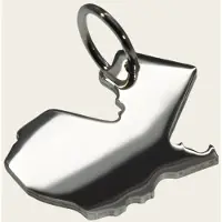 MOOYE ® - Collectie Zilveren Landkaart Guatemala ketting hanger