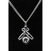 MOOYE ® - Collectie Zilveren Bowlingpins ketting hanger - met bal