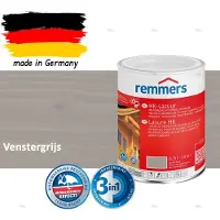 Remmers HK-Lazuur 3in1 Venstergrijs 0,75L – Premium Houtbeschermingsbeits voor Buiten – Oplosmiddelhoudend – UV- & Vochtwerend – Impregneer, Grondlaag & Beits in Eén