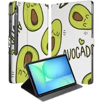B2Ctelecom Samsung Galaxy Tab S10 FE Plus Book Case Hoesje met Standaard Avocado Singing