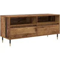 vidaXL TV Kast Oud Hout 100 x 34,5 x 44,5 cm Geengineerd Hout en IJzer