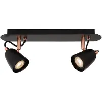 Lucide RIDE-LED - Plafondspot - LED Dimb. - GU10 - 2x5W 3000K - Koper