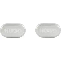 HUGO Manchetknopen 'E-Classic ' zilver