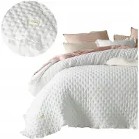 Room99 Molly sprei 220x240 cm met ruche - Wit