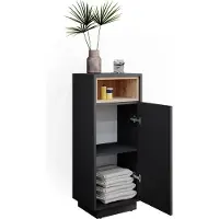 Vicco Beatrice Halfhoge kast – 30 x 93 cm Antraciet