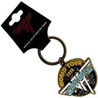 Rock Off Van Halen - World Tour '78 Retro Logo Banner Sleutelhanger - Zwart/Multicolours