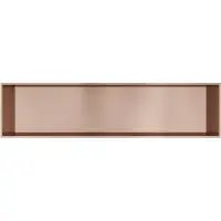 Hotbath &MORE Inbouwnis 30x120x10cm Geborsteld Koper PVD