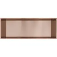 Hotbath &More Inbouwnis 30x80x10cm - Geborsteld Koper PVD - RVS - Rechthoekig - Accessoires, Inbouw/opbouw nissen - 8721264694775