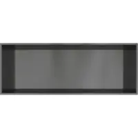 Hotbath &MORE Inbouwnis 30x80x10cm Geborsteld Gunmetal PVD