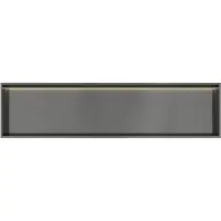 Hotbath &More Inbouwnis 30x120x10cm - Met Frame - LED Verlichting - Geborsteld Gunmetal PVD - RVS - Rechthoekig - Accessoires, Inbouw/opbouw nissen - 8721264695208
