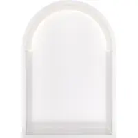 Hotbath &More BOW30L inbouwnis toogmodel 30x45x10cm met verlichting mat wit