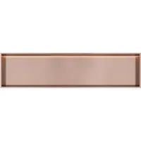 Hotbath &MORE Inbouwnis 30x120x10cm met LED IP44 Geborsteld Koper PVD