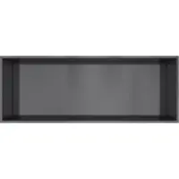 Hotbath &More BOX080 inbouwnis 30x80x10cm geborsteld zwart PVD