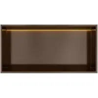 Hotbath &More BOX060L inbouwnis 30x60x10cm met verlichting tuscan bronze