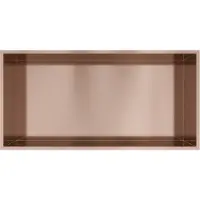 Hotbath &More BOX060 inbouwnis 30x60x10cm geborsteld koper PVD