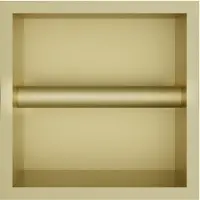 Hotbath &MORE Inbouw nis & borstelgarnituur 90x16x12,6cm Geborsteld Messing PVD