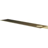 Hotbath &More Planchet 60 cm inclusief bevestigings rails met 1 uitsparing voor een zeepdispenser of beker Geborsteld messing PVD
