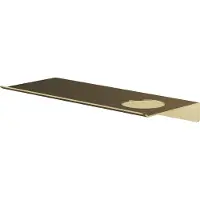 Hotbath &More SH030H planchet 30cm met 1 uitsparing geborsteld messing PVD