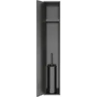 Hotbath &More inbouw toiletborstel en toiletrolhouder gunmetal geborsteld PVD