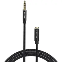 Vention Audiokabel Trrs 3,5 Mm Mannelijk Naar 3,5 Mm Vrouwelijk Voor Stereosets 3M
