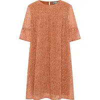 Dreimaster Jurk 'Zitha' lichtblauw / grasgroen / oranje