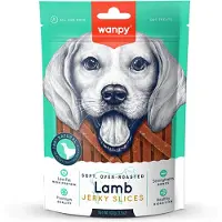 WANPY 3x100 gr soft oven-roasted lamb jerky slices hondensnack