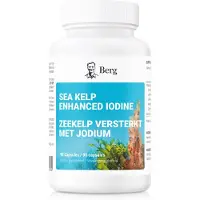 Berg Sea Kelp Enhanced – Jodiumsupplement 200 mcg uit Klamath Blauwgroene Algen en IJslandse Geothermische Kelp – 90 Capsules