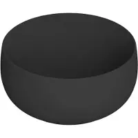 Ink Disko Opzetwastafel 40x18cm Keramiek - Mat Zwart - 8718835039479 - Rond - Wastafels, Opzetwastafels