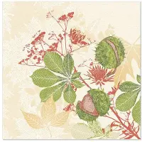 Papstar 50 Servetten ROYAL Collection 1/4 vouw 40 cm x 40 cm Autumn Leaves
