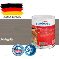 Remmers HK-Lazuur 3in1 Muisgrijs 0,75L – Premium Houtbeschermingsbeits voor Buiten – Oplosmiddelhoudend – UV- & Vochtwerend – Impregneer, Grondlaag & Beits in Eén