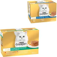 Gourmet 96x85g Rund/Kip/Lam/Kalkoen/Groenten Gold Kattenvoer
