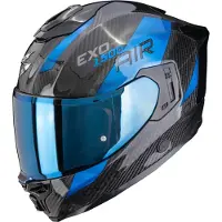 Scorpion EXO-1500 Carbon Air Platted Integraalhelm Zwart/Blauw L