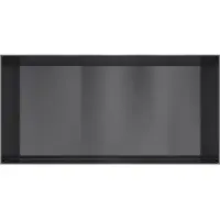 Hotbath &More BOX060F inbouwnis 30x60x10cm zonder frame geborsteld zwart PVD