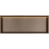 Hotbath &More BOX080L inbouwnis 30x80x10cm met verlichting tuscan bronze
