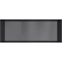 Hotbath &More BOX080F inbouwnis 30x80x10cm zonder frame geborsteld zwart PVD