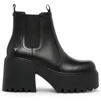 Windsor Smith Zwarte Leren Platform Chelsea Boots - Tricky