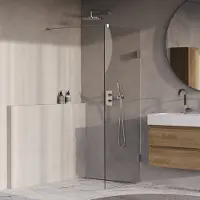 Brauer Void inloopdouche helder glas 70x200 incl. glascoating chroom