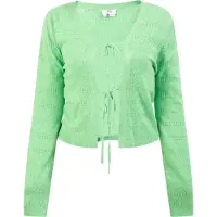 Mymo Gebreid vest lichtgroen