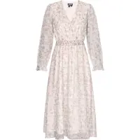 Dreimaster Jurk lichtbruin / groen / pastelroze / offwhite